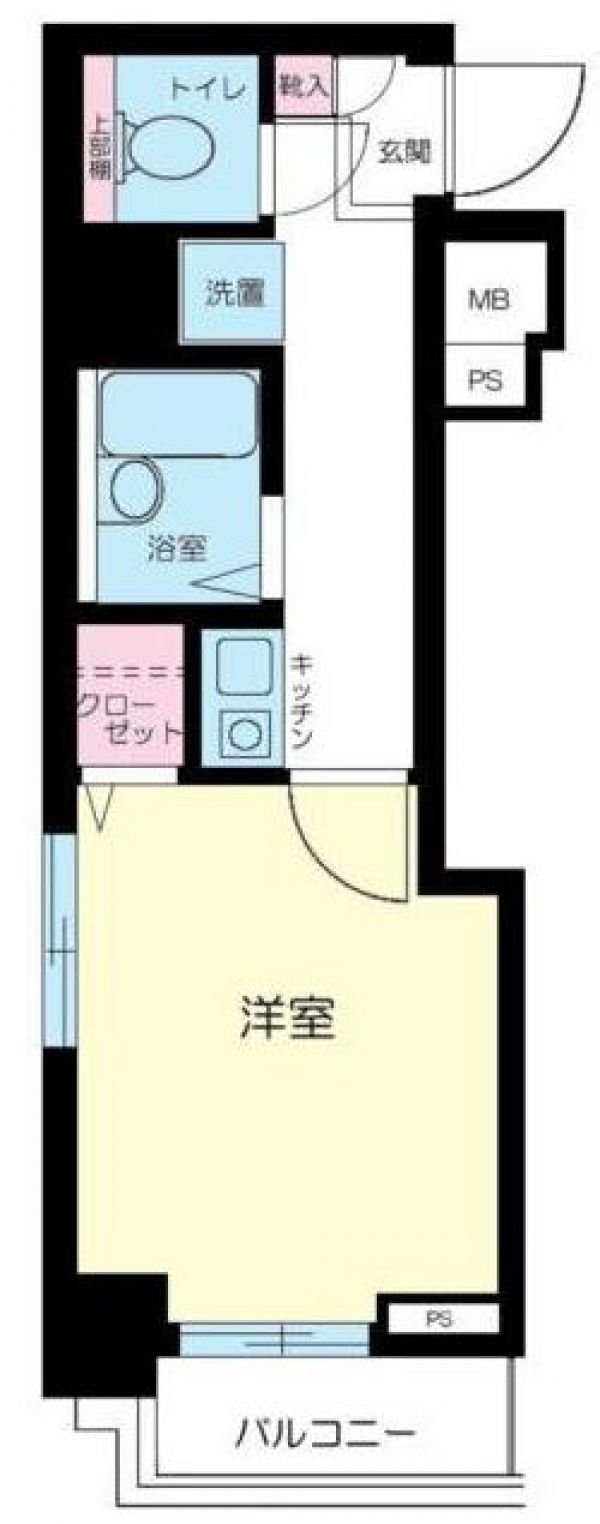 サンテミリオン渋谷道玄坂8階の間取り図写真